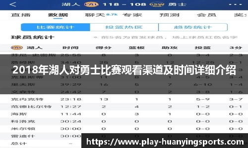 2018年湖人对勇士比赛观看渠道及时间详细介绍